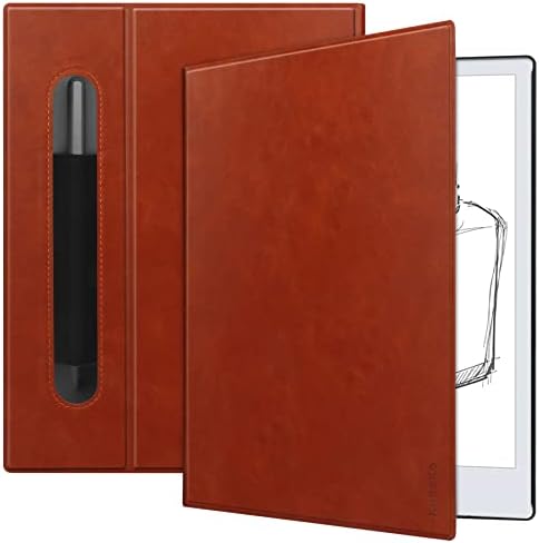 Кожен калъф KuRoKo Slim Lightweight Book Folios за Remarkable 2 (Мрамор син)
