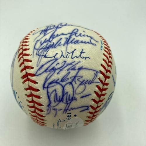 1991 Екипът на All Star Game Подписа бейзболен договор с Кэлом Рипкеном - младши и Кърби Пакеттом JSA COA - Бейзболни топки с автографи