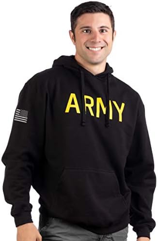 Ann Arbor T-shirt Co. Hoody в стил ARMY PT | Hoody С качулка За обучение на Пехотинци на САЩ Отвътре