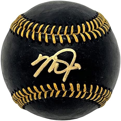 Майк Пъстърва Лос Анджелис Энджелз Подписа Черни Официални бейзболни топки MLB, Автентични Бейзболни топки на MLB с Автограф