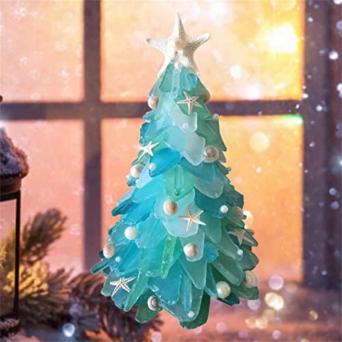 Украса За Коледната Елха QBOMB, Прекрасна Мини Коледно Дърво, Подаръци За Мини Елхи На Прозореца, Украси За Коледната Трапеза, за да проверите За Партита, Украси За семейната Трапеза