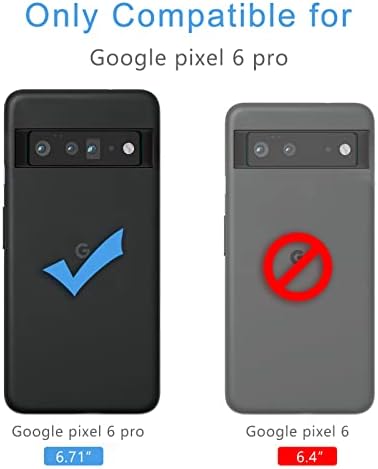 Калъф Kowauri за Google Pixel 6 Pro, една Чанта-портфейл от изкуствена кожа с отделение за кредитни карти, Ултра-Защитен калъф за Google Pixel 6 Pro (сив)