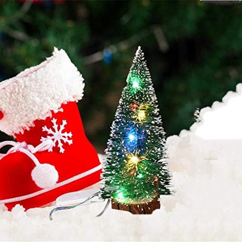 Бижута с Led Мини-електрически Крушки Коледна Украса Настолна Коледна Елха Начало Декор Витражный Стъклен Органайзер