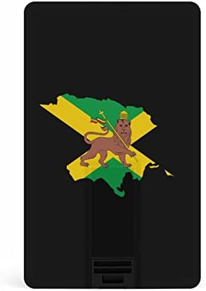 Ямайски Флаг Rasta Лъв USB 2.0 Флаш Устройства, Памет във Формата На Кредитна карта