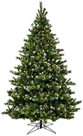 Изкуствена Коледна Елха от Ню Хейвенской яде Vickerman 4,5, Прозрачни Гирлянди с подсветка от твърда твърда черупка - Изкуствена Matte Коледно Дърво - Сезонен Декор за дома