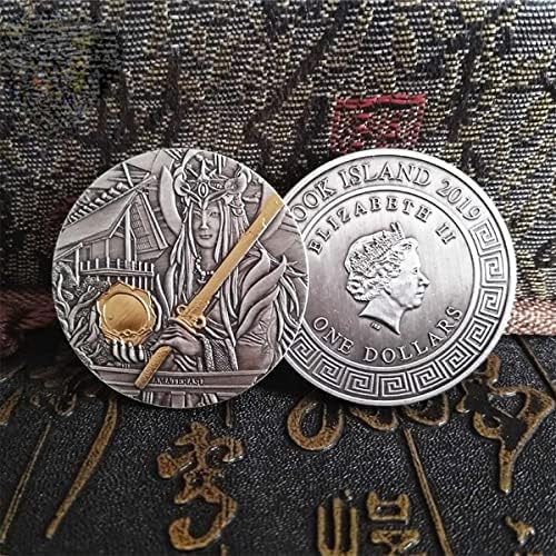 Древногръцки Морския Бог Посейдон и Портрет на Елизабет II На главата Сребърни Монети Възпоменателна Монета Туристически Сувенир Изделия от метал (silver2)