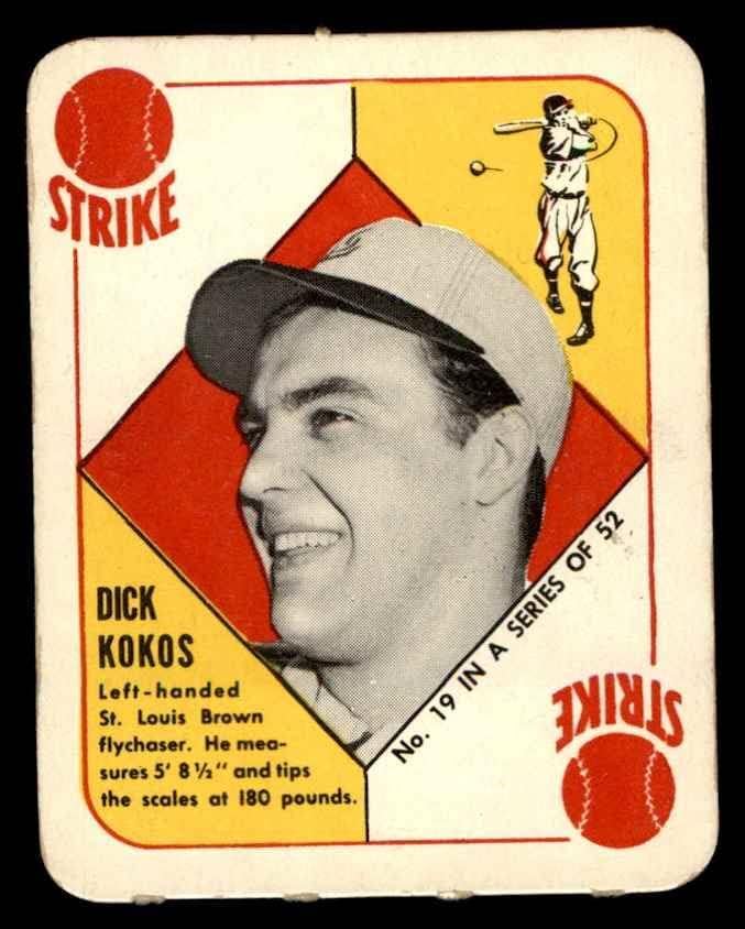 1951 Topps # 19 Дик Кокос Сейнт Луис Кафяви (Бейзболна картичка), БИВШ Кафяви