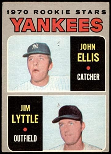 1970 О-Пи-Джи 516 Начинаещи Янкис Джон Елис / Джим Литъл Ню Йорк Янкис (бейзболна картичка) ДОБРИ янкис
