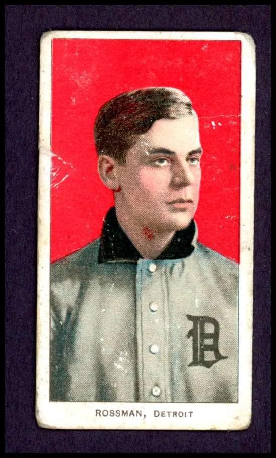 1909 T206 Клод Россман Детройт Тайгърс (Бейзболна картичка) ЧЕСТНО тигри