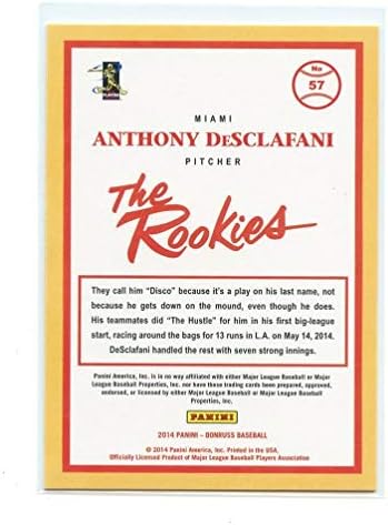 2014 Donruss The Rookies 57 Картичка начинаещ Антъни Десклафани от Маями Марлинз - в отлично състояние, предлага се в нов калъф