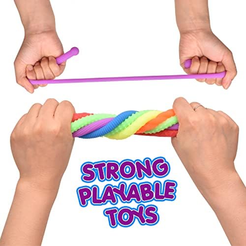 AINOLWAY 9 БР. Текстурирани Еластични нишки и суперсенсорные Играчки-неспокойни за Възрастни и деца (9 бр)