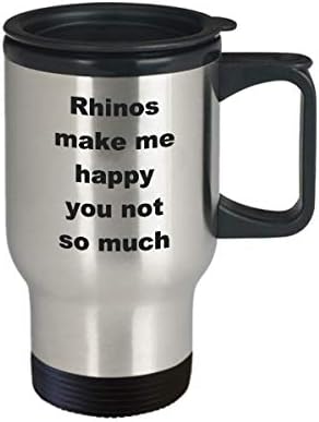 Пътна Чаша Rhino - Забавен Саркастични Подарък От Термоизолированной Кафе Чаши От Неръждаема Стомана