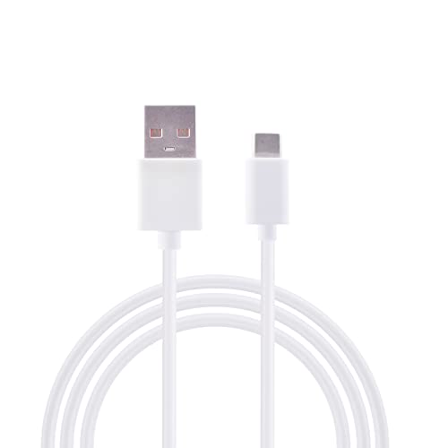 USB кабел за зареждане и Подмяна на кабел за JBL Charge 5, JBL Flip 6, JBL Flip 5, JBL Charge 4, Charge Pulse 4/JR POP/Endurance Peak Безжични Слушалки, Bluetooth Високоговорители USB-C Кабел за зареждане (бял)