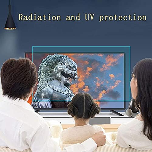 Wzglod 48-Инчов Анти-Син Протектор на екрана на LCD телевизор Lgiht с антирефлексно покритие, Филтър синя светлина, Екранировка и UV радиация филтър за монитор-Матиран, 48 1056 * 596