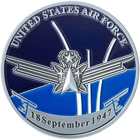 Монета на Повикване на Военно-въздушните сили на САЩ USAF на базата на ВВС на САЩ в Лос Анджелис и Синьо Кадифе Кутия за показване