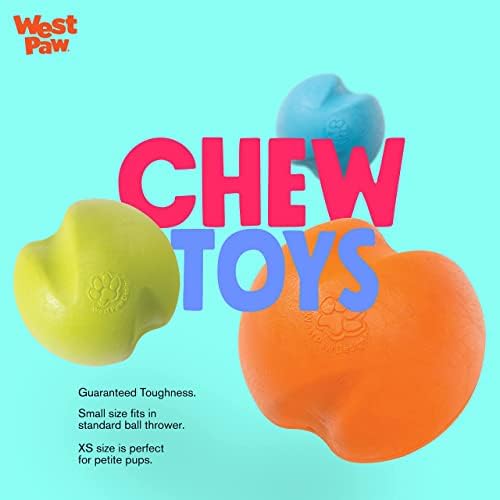 Дъвченето играчка за кучета WEST PAW Zogoflex Jive Ball – Подскачащи играчки за кучета, които канят, Ловящие, Жующие, които Играят – Плаващи Топки, Подходящи за вторична преработка – Без латекс, нетоксични, могат да