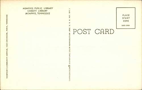 Библиотека Косситта Мемфис, Тенеси, Тенеси, Тенеси Оригиналната Реколта Картичка