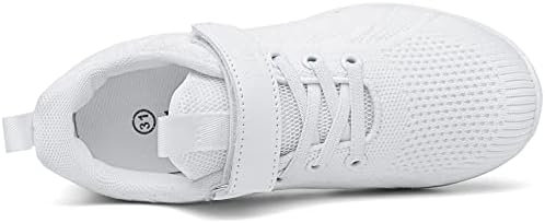 PPXID Младежки Окото Дишащи Обувки за Бягане За Момичета, обувки за Тенис за спортни Тренировки, Бели Обувки за Черлидинга, Танцови Обувки