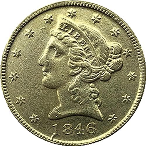 1846 Американски Монети Liberty Орел, Златна Криптовалюта, Любима Монета, Реплика, Възпоменателна Монета, Са Подбрани Монета, Щастлива Монета, Монета Atta, Занаяти