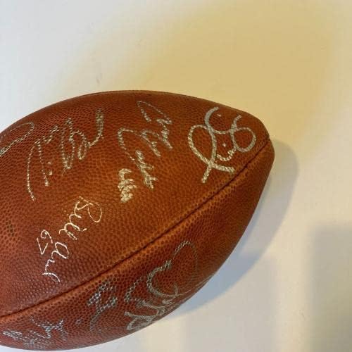 1986 Отбор в Шампионската Ню Йорк Джайентс по Суперкубку Подписа на Уилсън Щайнер По футбол NFL - Футболни топки С автографи