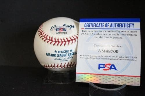 Автограф на Джина Томпсън (World series 1940) Бейзболен автограф Auto PSA/DNA AM48700 - Бейзболни топки с автографи