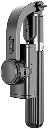Поставяне и монтиране на BoxWave, съвместими с vivo Y76 5G (Поставяне и монтиране на BoxWave) - Gimbal SelfiePod, Селфи-стик, Разтегателен видео-Кардан стабилизатор за vivo Y76 5G - Черно jet black