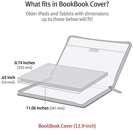 Корица Twelve South BookBook Vol 2 на 12,9-инчов iPad Pro (поколение 3/4/5), M1 и калъфи за клавиатура | Кожена корица в твърди корици за iPad Pro и калъфи за клавиатура