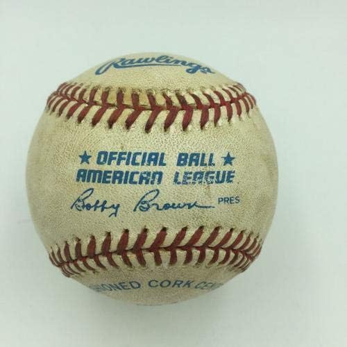 Скот Ериксон Не нападател на 27 април 1994 г., Подписано договор за игра на бейзбол с JSA COA - MLB С автограф на използваните бейзболни топки
