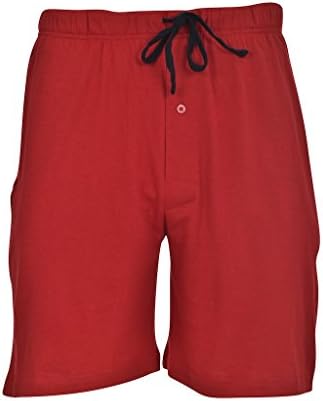 Мъжки плетени шорти Hanes Фоайе на експозиции с логото на колана, 2 опаковки, XX размер, Колоездене, Червени / Черни