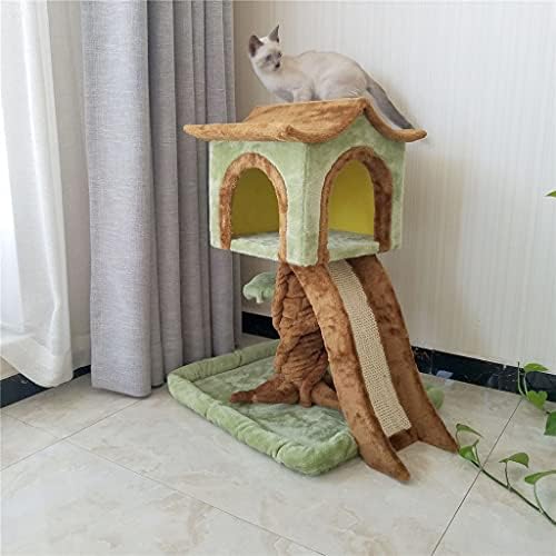 DHDM Пет Големи Дървени Котешки Легла За Котки, Рамка За Катерене на Дървесните Котки, Стоки За Домашни Любимци В Къща На Дърво