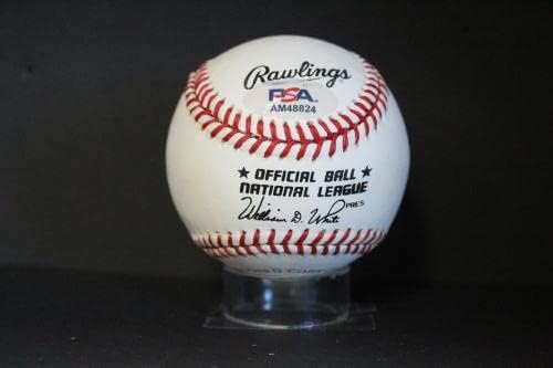 Кийт Ернандес Подписа Бейзболен Автограф Auto PSA/DNA AM48824 - Бейзболни топки с Автографи