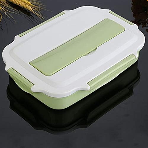 Обяд-Бокс CUJUX от Неръждаема Стомана, Устойчив Bento Box 2000 мл Контейнер за Храна Термос за Микровълнова Печка Кутия за Храна за Деца Фланец (Цвят: A)
