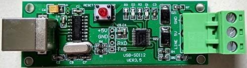 Anncus 1БР 2 ЕЛЕМЕНТА от USB към дънната платка SDI-12 Дебъгер за улавяне на протокол Конвертор SDI12 Тест на сензора в наличност - (Цвят: 2 ЕЛЕМЕНТА)