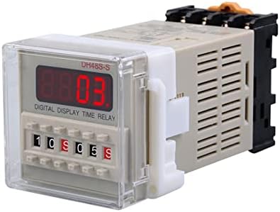 Контролер реле време SCRUBY точност ръководят брояч Dh48j-11a Дигитален дисплей Електронен брояч Dh48j-a Памет изключване на реле (Размер: AC110V)