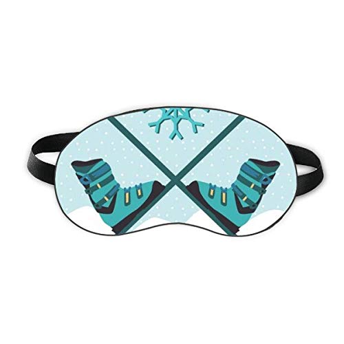 Спортни Ски Обувки С Акварельным Модел Sleep Eye Shield Мека Нощна Превръзка На Очите Козирка