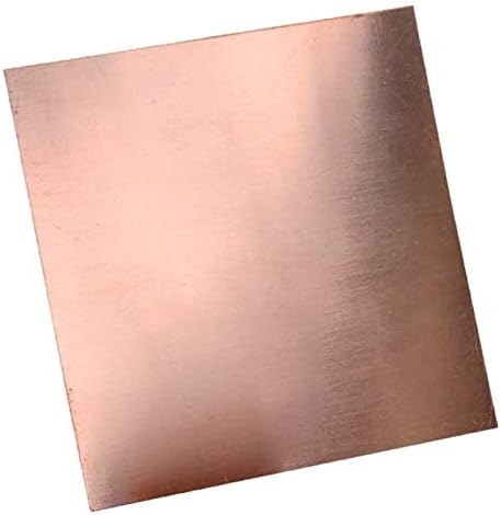 YIWANGO Меден лист Месинг Тънък Метален Лист, Тънки Метали за експеримента Направи си сам Лист от чиста Мед (Размера, Дебелина: 0,8 мм /0,03 инча)