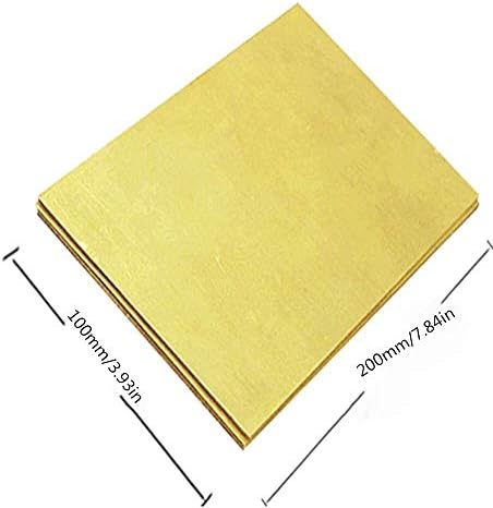 Латунная плоча от месинг LUCKNIGHT Sheet Percision Metals Суровини Латунная табела (Размер: 1x100x200 мм)