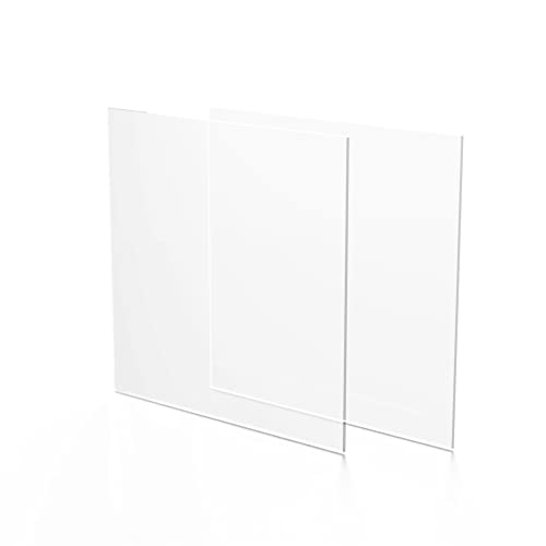 Страхотно стъкло и Огледални опаковка от 2 Пластмасови листове за ДОМАШНИ любимци-акрил с дебелина 24 x 36 (3 mm), използва се за защита от Кихане, занаяти собствените си