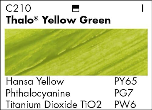 Акрилна боя Grumbacher Academy, Лъскава, Метална Туба с 90 мл/3 унции, Жълто-зелен цвят Thalo