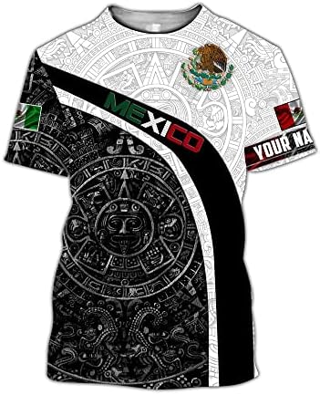 Персонализирани Петел Орел ацтекский войн Мексико - Подарък за мексиканците Us8 Класически Унисекс тениски с 3D принтом по цялото тяло, hoody, Худи и hoody с цип, Подарък за мъже и жени, любители на Петел.HQ