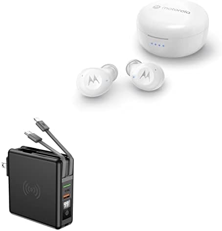 Зарядно устройство BoxWave Съвместим с Motorola Moto Рецептори 270 (зарядно устройство от BoxWave) - Безжична стенно зарядно устройство Rejuva (10000 ма) (18 W), Безжичен стенно зарядно устройство Rejuva (10000 ма)