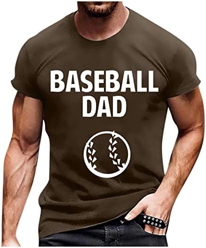 Мъжка тениска, Бейзболна Фланелка с писмото Принтом Татко, Ежедневна Риза в стил хип-Хоп С къс ръкав, Блузи С Къс ръкав Tide