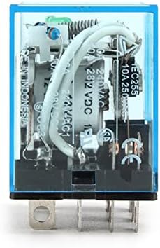 Междинно реле RORFFK HH63P LY3NJ 10A Микро-малко електромагнитно реле ACDC12V24V AC110V 220V 380V с 11-пинов жак PTF11A (Цвят: с жак, размер: DC 12V)