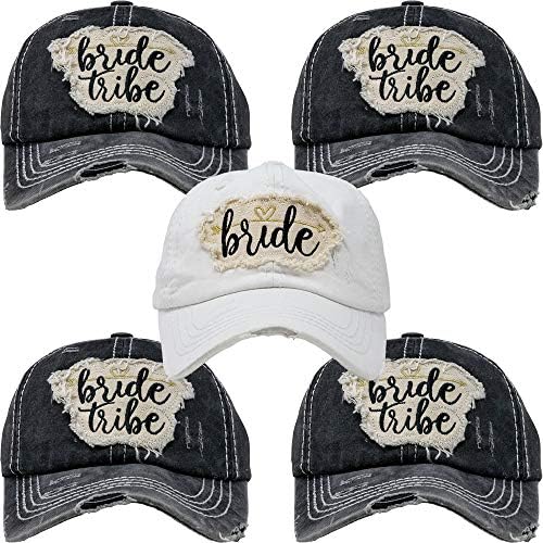 Бейзболна шапка Funky Junque Womens Bride Tribe, Аз Правя Шапка за моминско парти и Сватбена партита